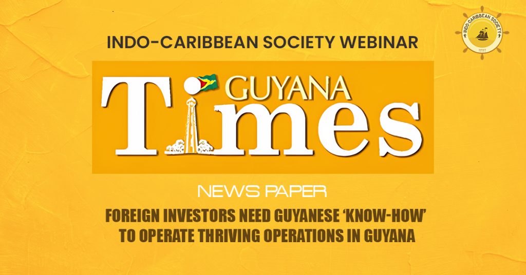 INDO-Caribbean Society Webinar